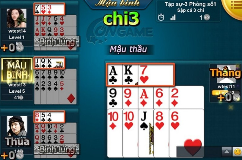 Luật chơi Bài Mậu Binh